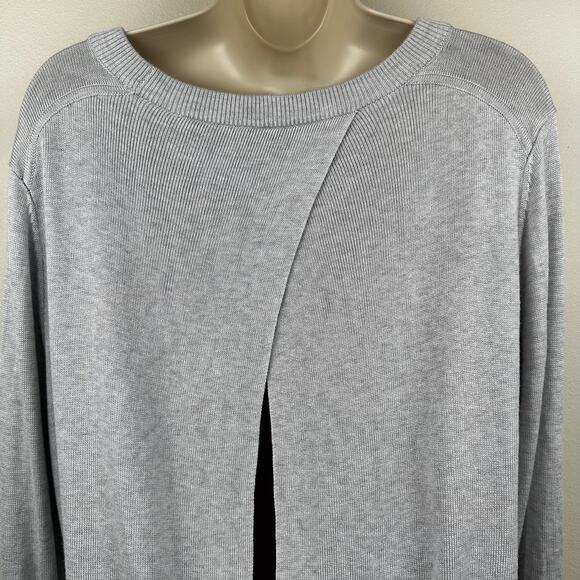 Lululemon Bring It Backbend Sweater in Heathered Alpine White Women's 8 Cashmere - Picture 9 of 14